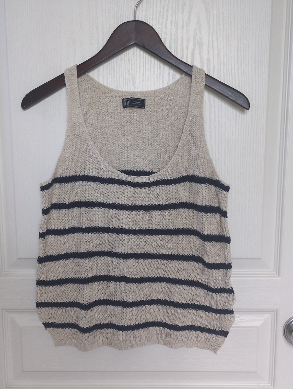 GAP Linen Cotton Blend Knit Sweater Tank